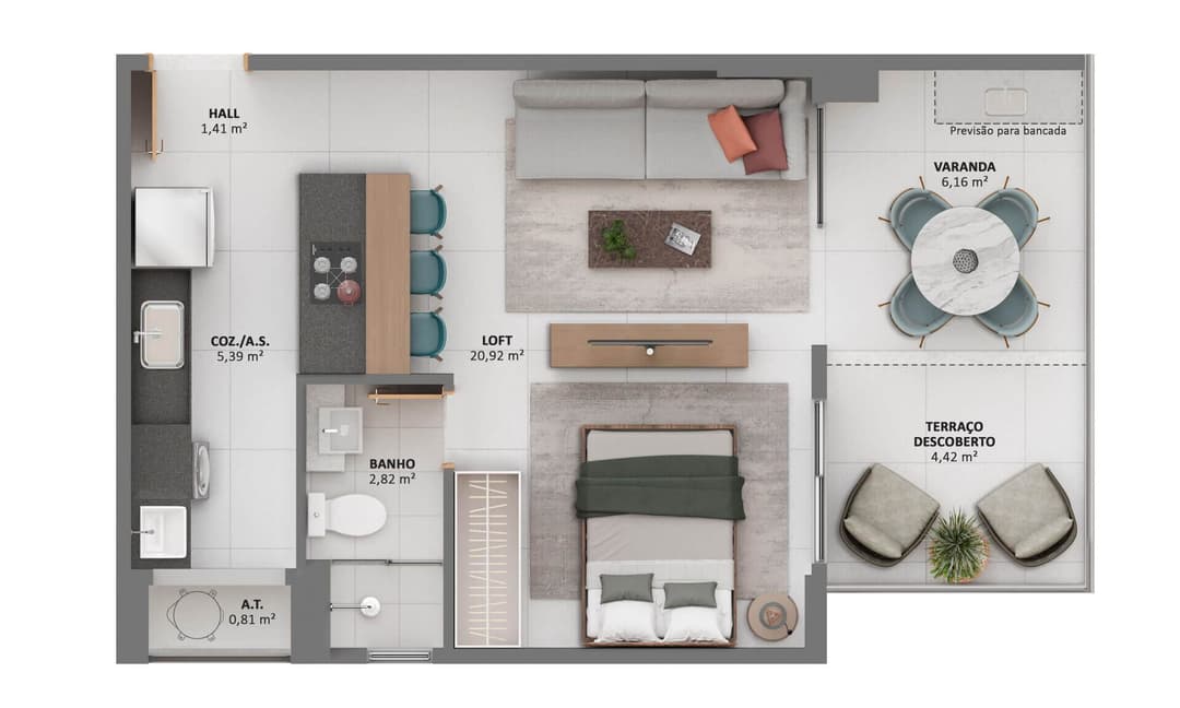 <p>Apartamento tipo 5</p>