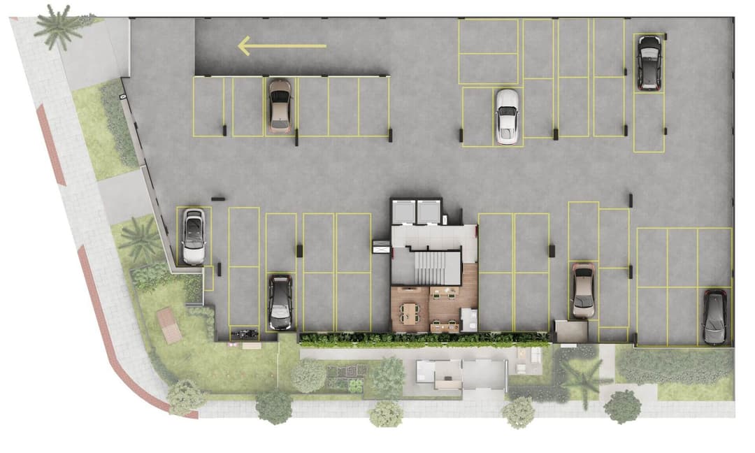 <p>Implantação pavimento 2</p>
