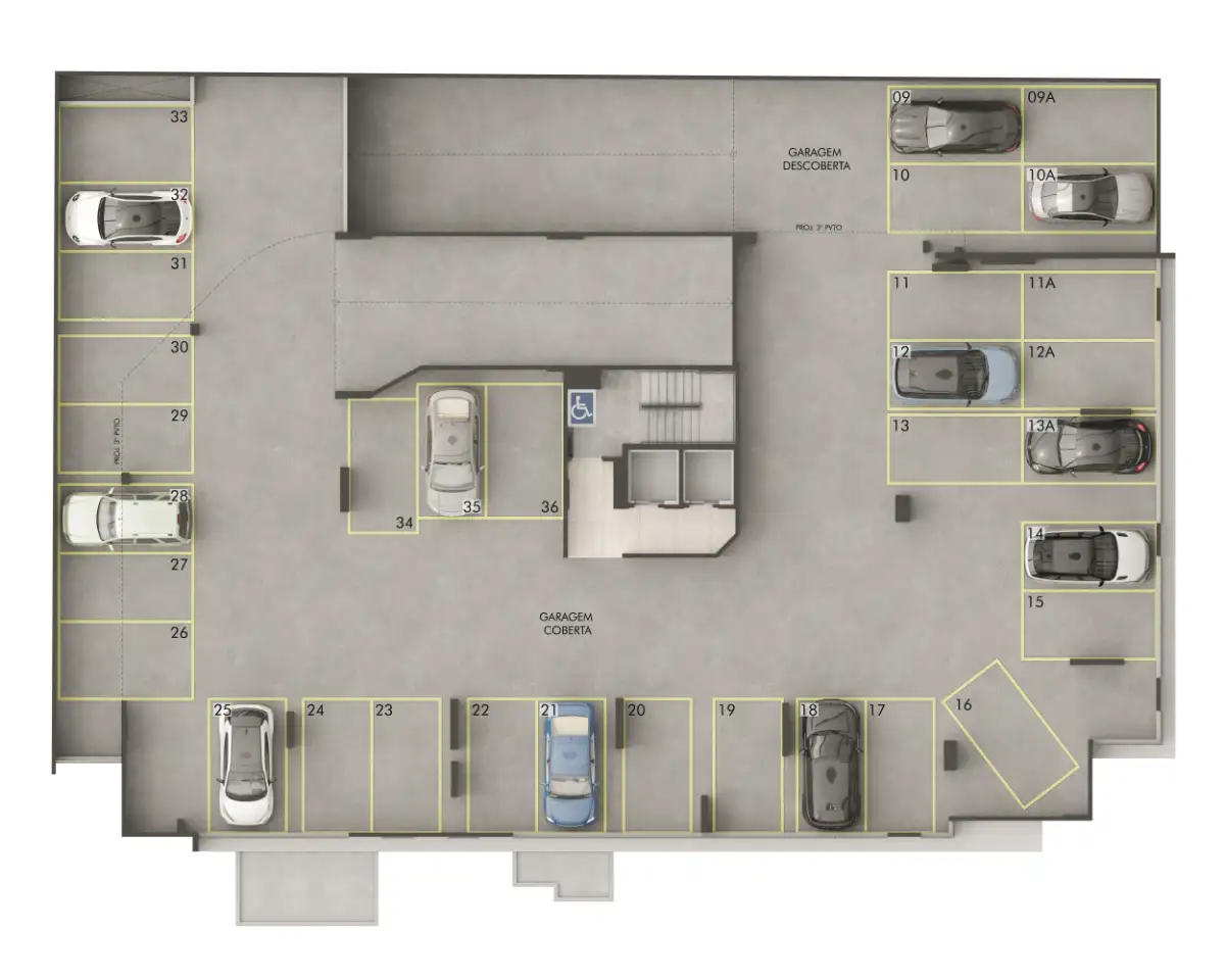 <p>Garagem – 2° Pavimento</p>