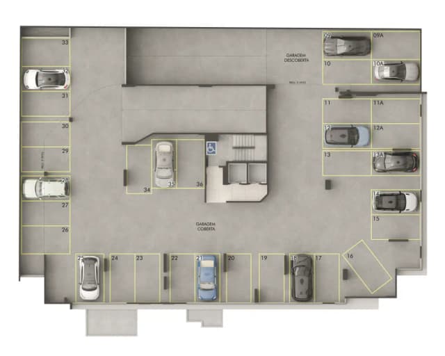 <p>Garagem – 2° Pavimento</p>